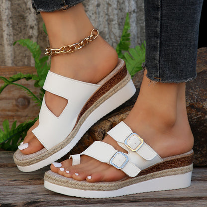 Double Buckle Sandals