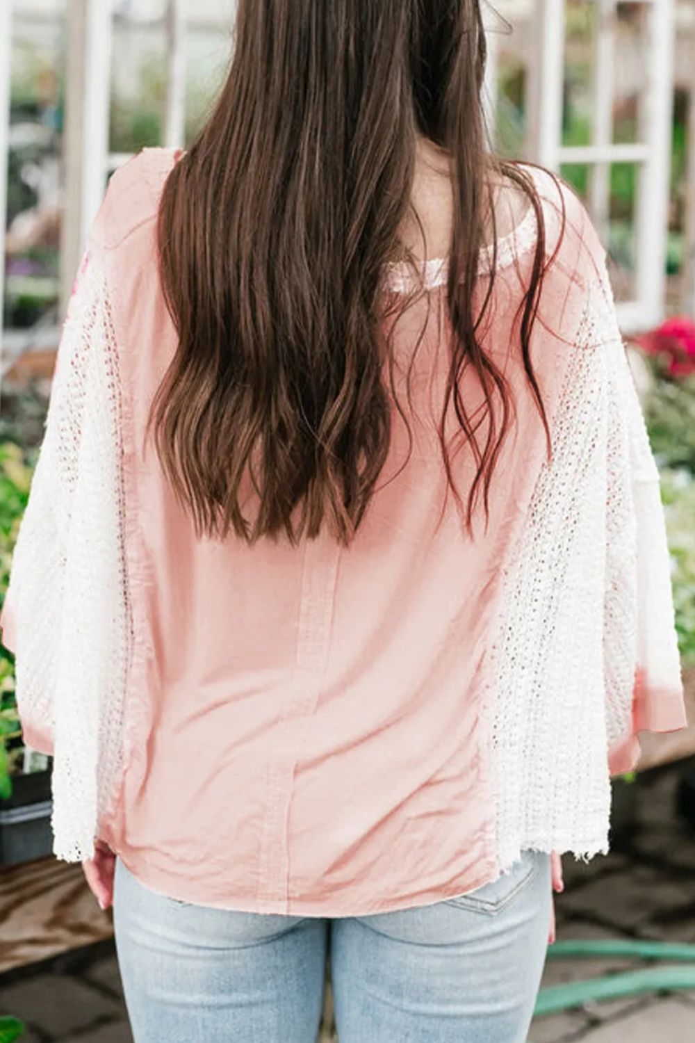 V-Neck Three-Quarter Sleeve Blouse Tee