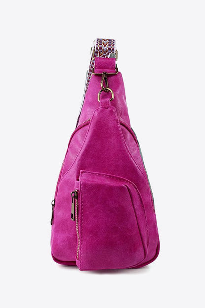 PU Leather Sling Bag