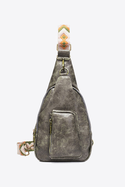 PU Leather Sling Bag