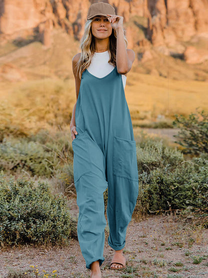 V-Neck Sleeveless Romper