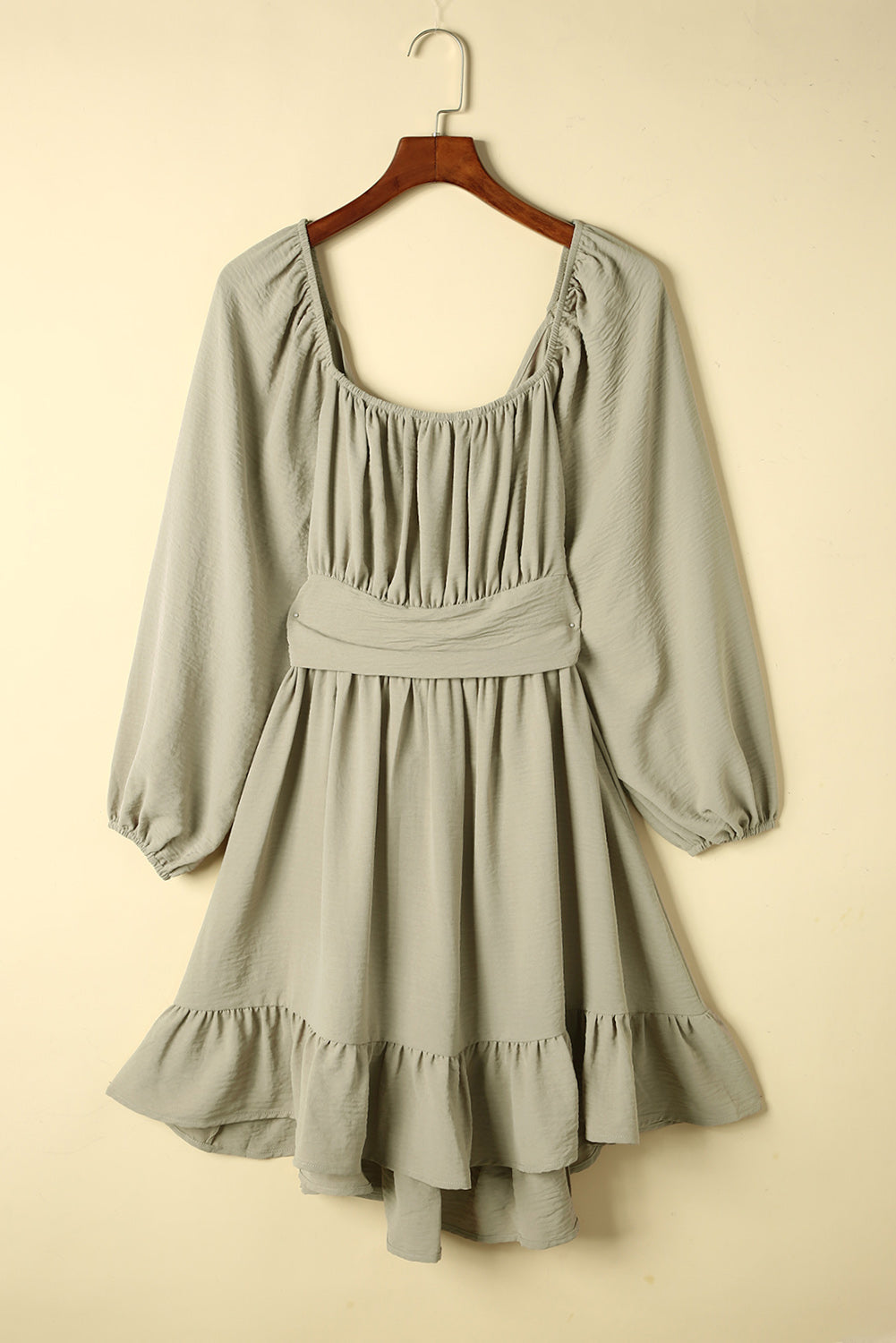 Cutout Ruffle Hem Dress