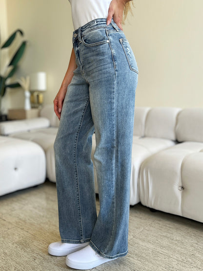 High Waist Straight Jeans