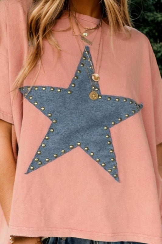 Studded Star Short Sleeve Tee