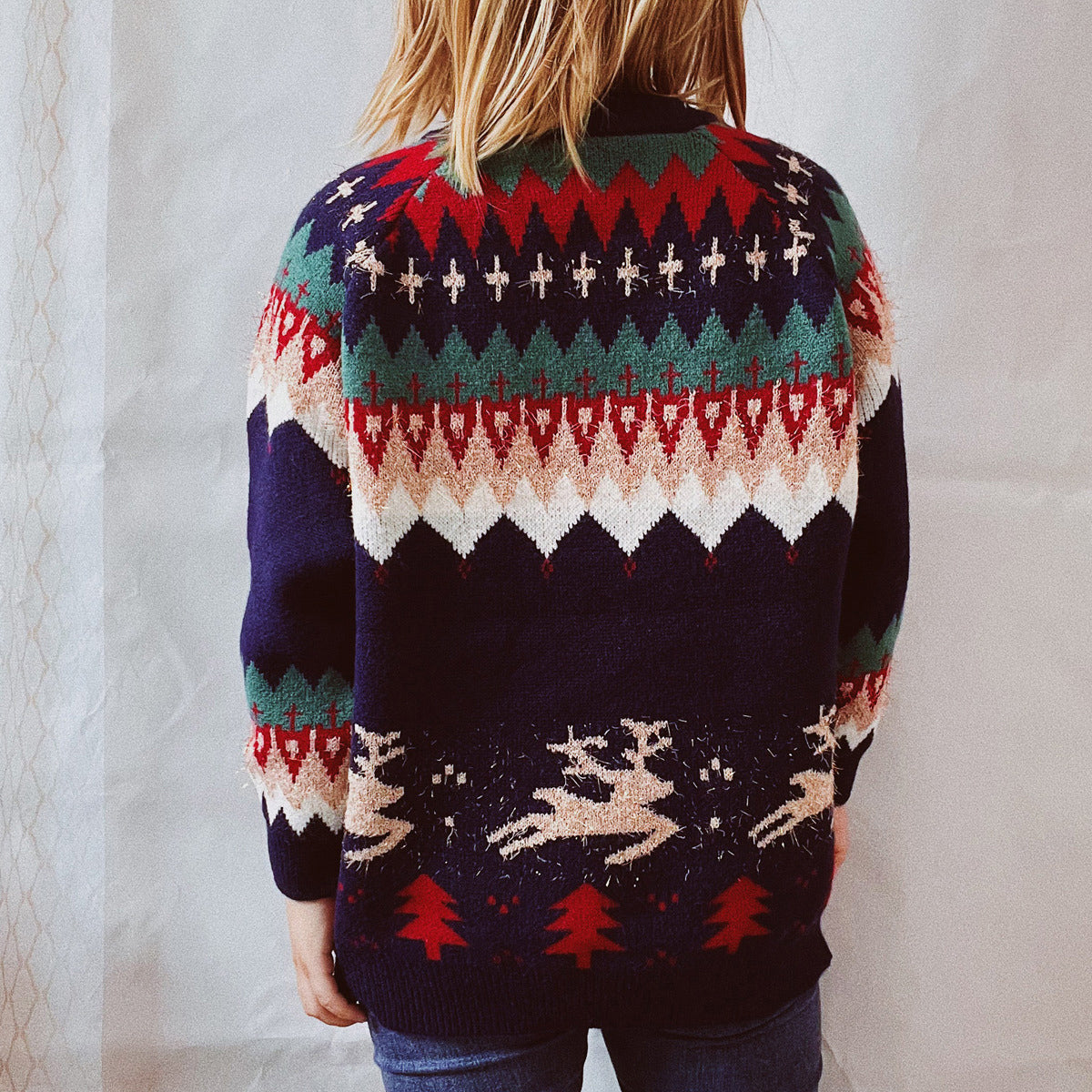 Holiday Glitter Accented Sweater