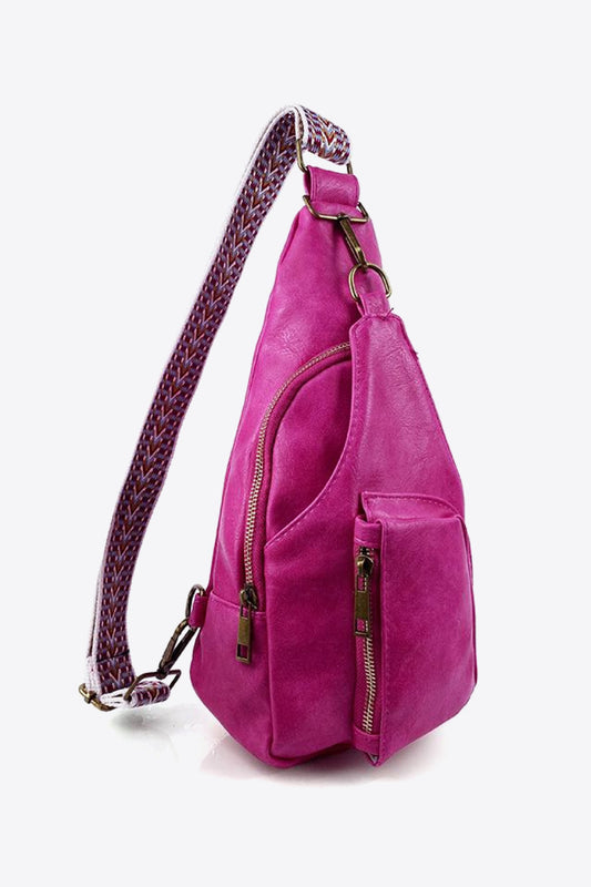 PU Leather Sling Bag