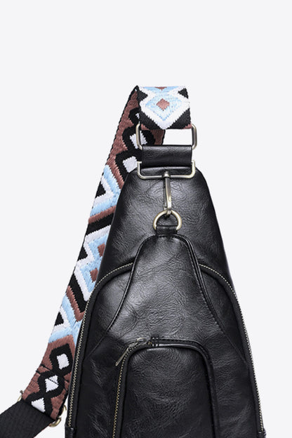 PU Leather Sling Bag