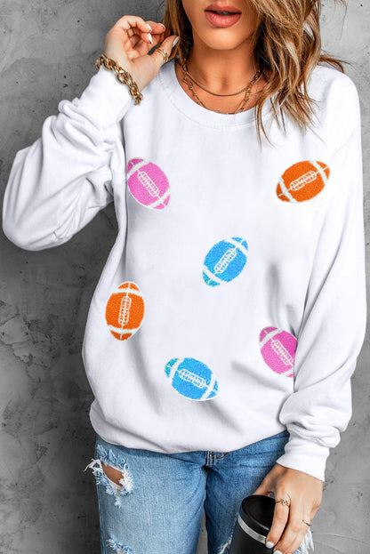 Bright Football Crewneck Sweatshirt