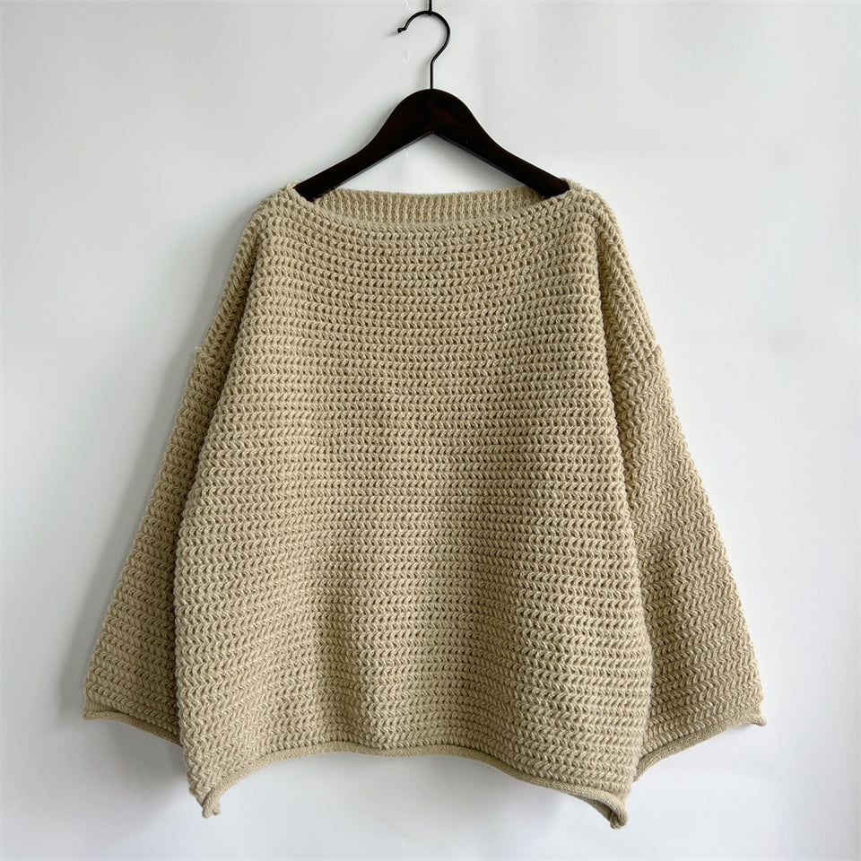 Openwork Chunky Long Sleeve Sweater