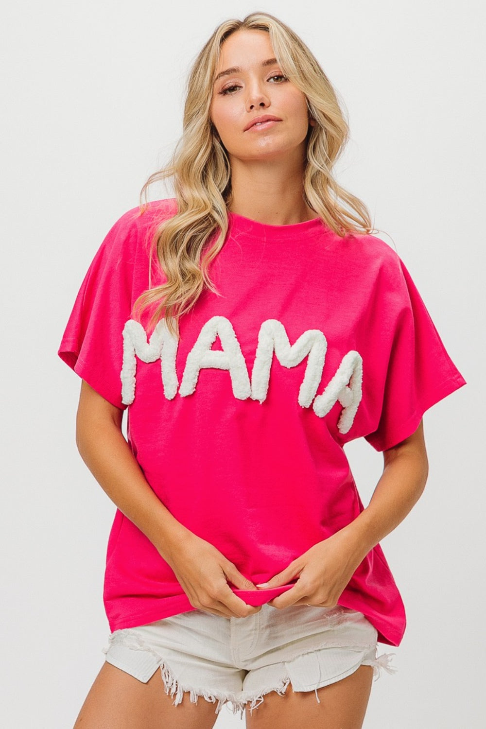 MAMA Fluffy Short Sleeve Tee