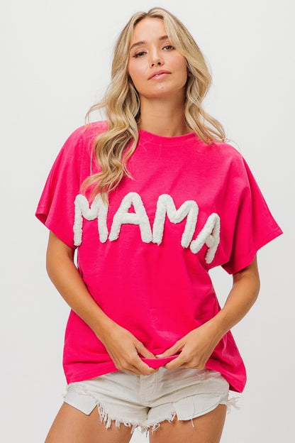 MAMA Fluffy Short Sleeve Tee