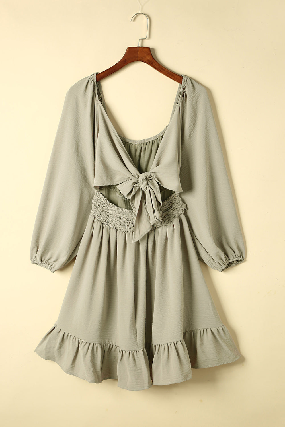 Cutout Ruffle Hem Dress