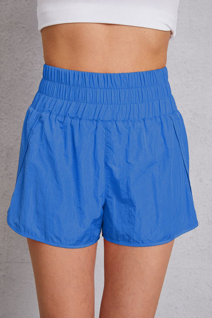 Elastic Waist Athletic Shorts