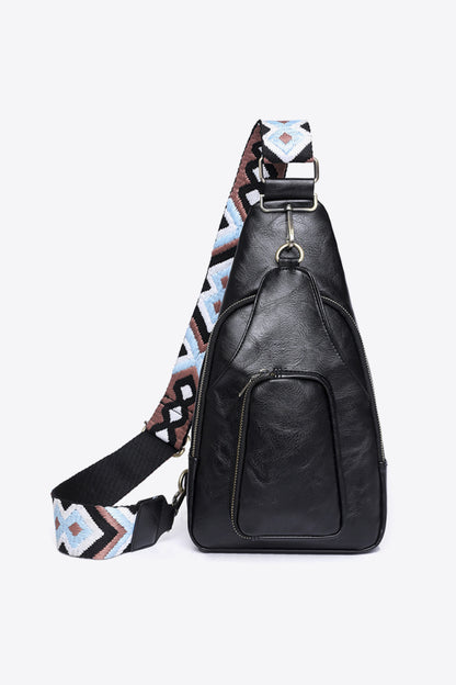 PU Leather Sling Bag