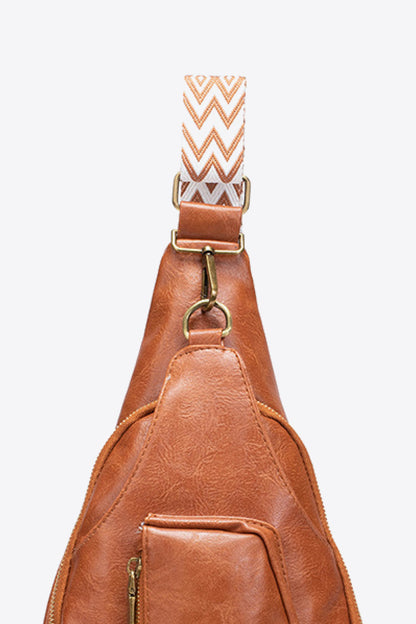 PU Leather Sling Bag