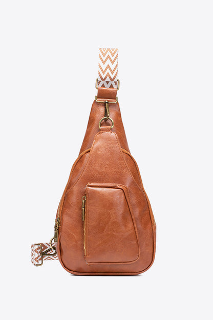 PU Leather Sling Bag