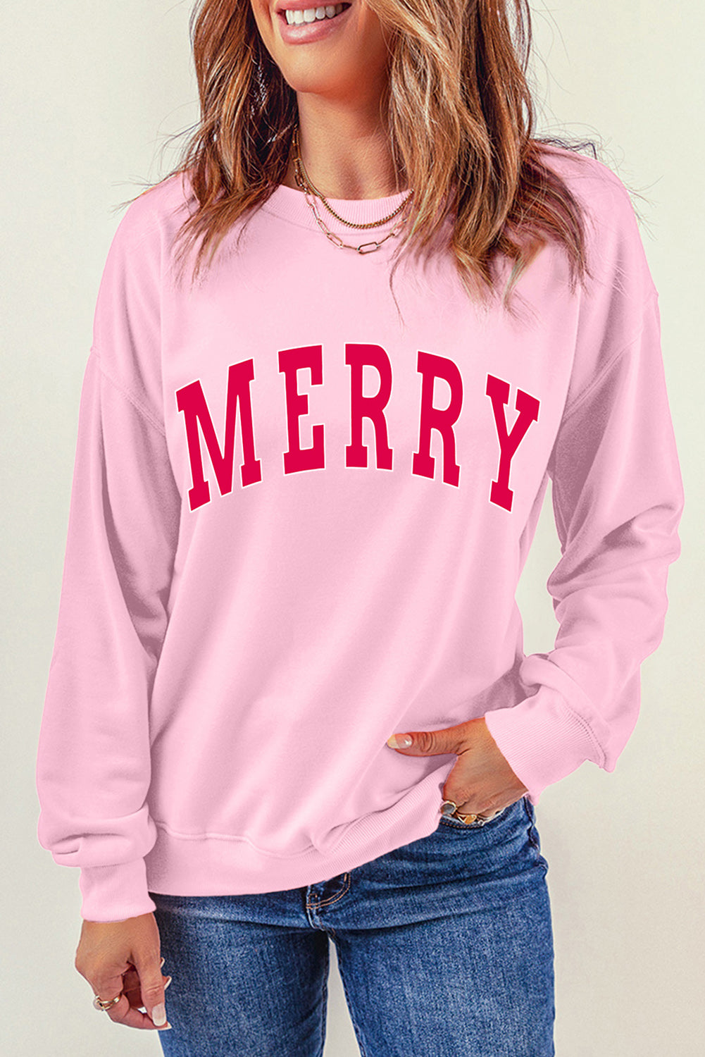 MERRY Graphic Crewneck Sweatshirt