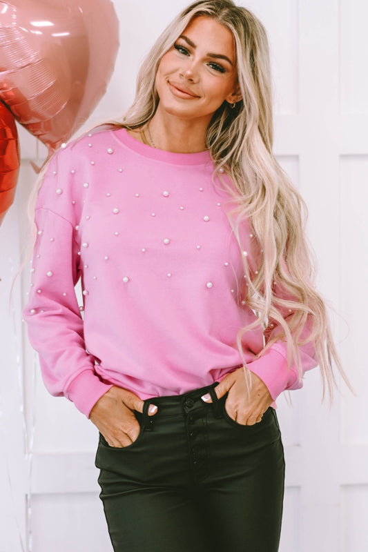 Pearl Round Neck Sweatshirt