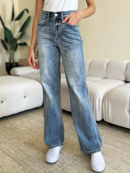 High Waist Straight Jeans