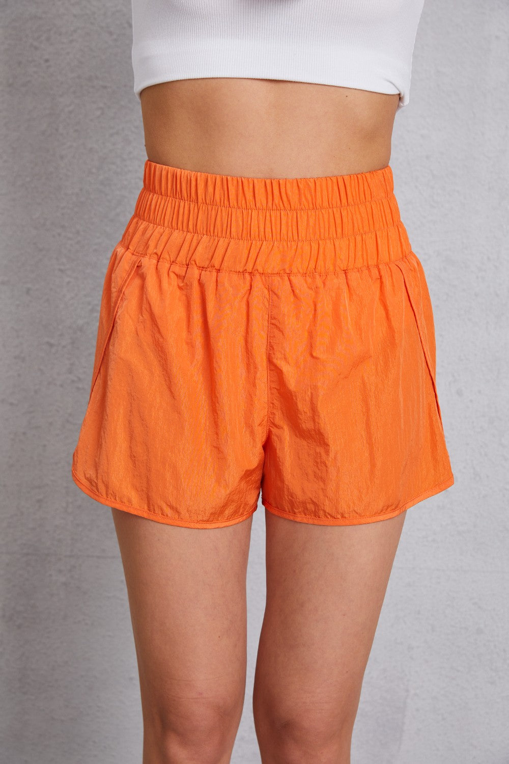 Elastic Waist Athletic Shorts