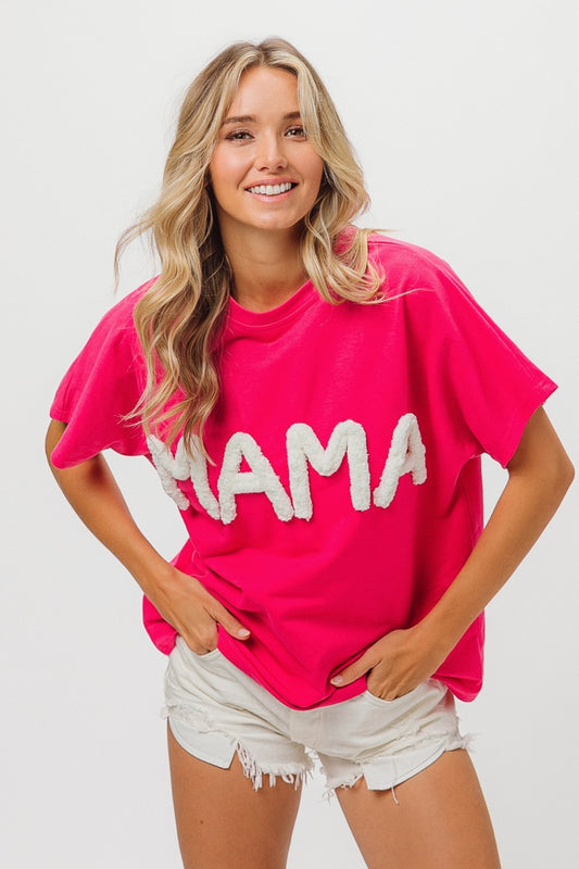 MAMA Fluffy Short Sleeve Tee