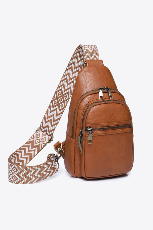 PU Leather Sling Bag