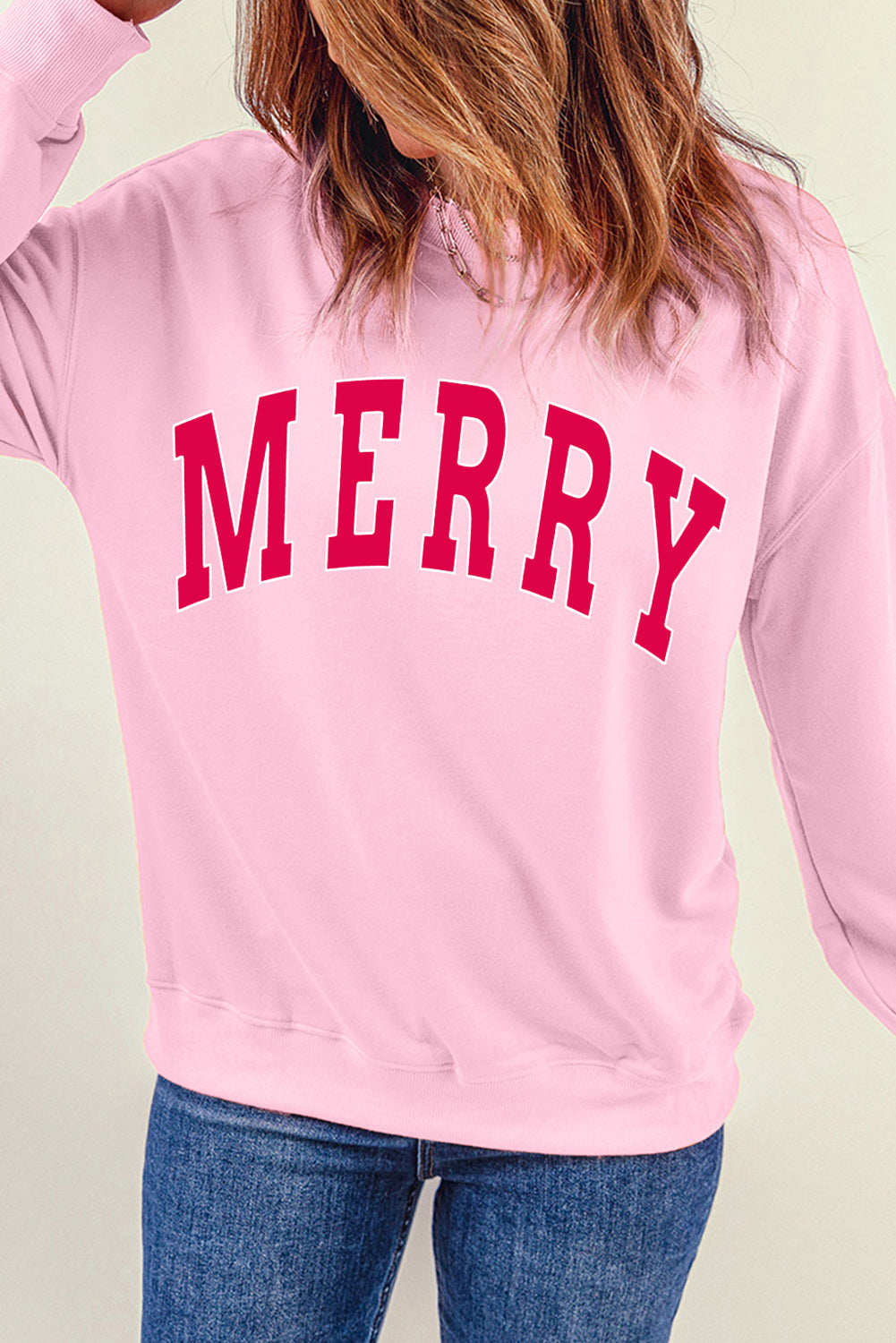 MERRY Graphic Crewneck Sweatshirt