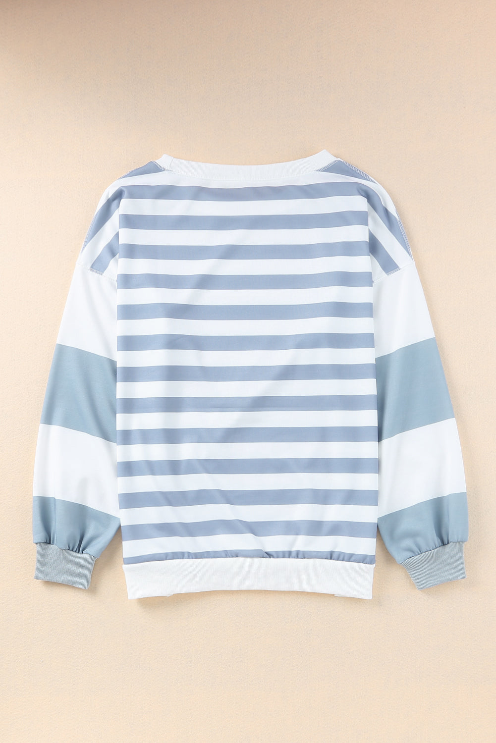 Football Striped Crewneck Sweatshirt