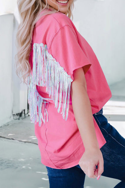 Cowgirl Fringe Short Sleeve Tee