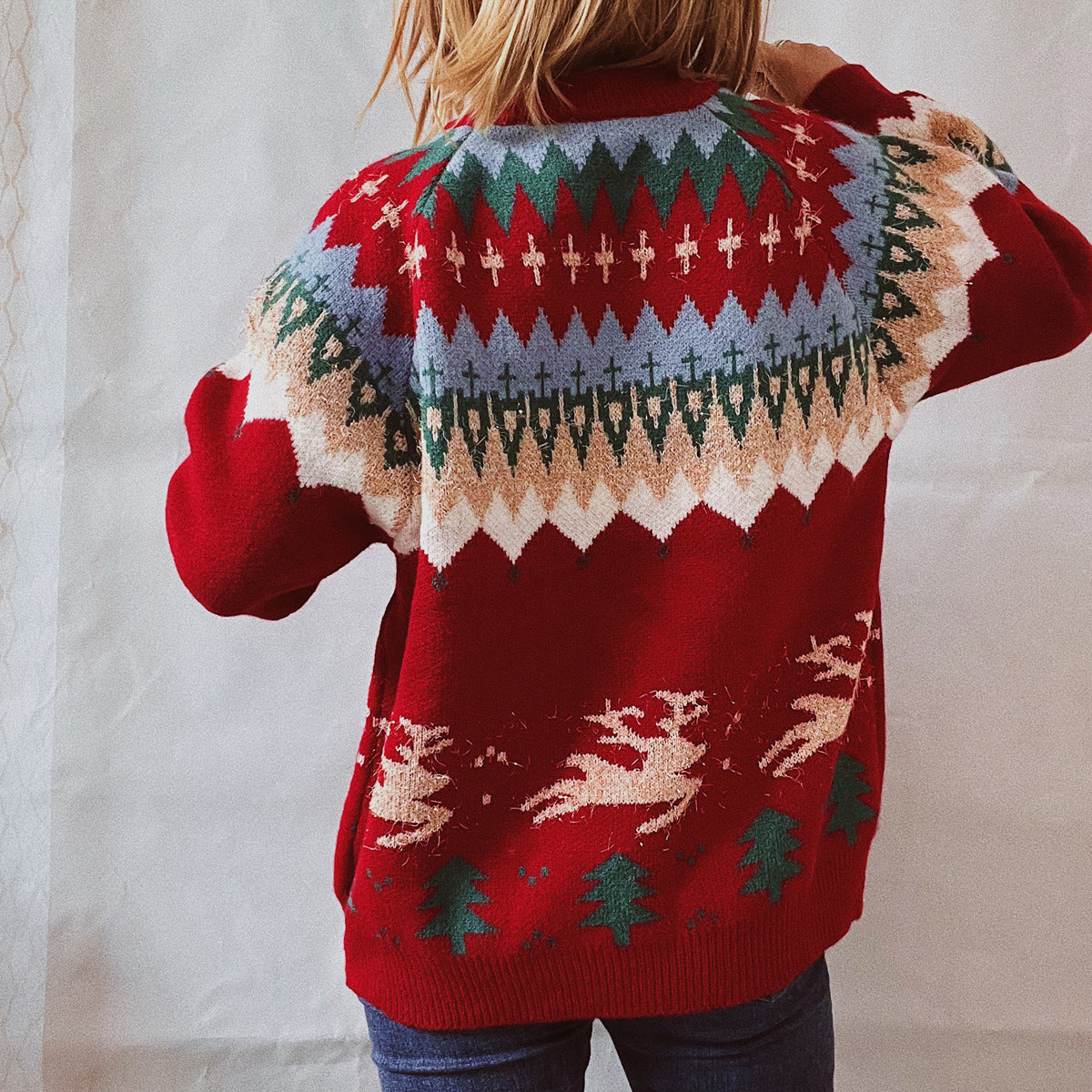 Holiday Glitter Accented Sweater