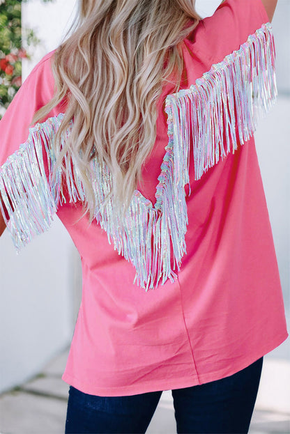 Cowgirl Fringe Short Sleeve Tee