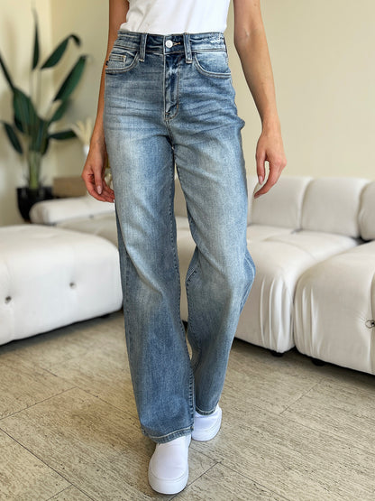 High Waist Straight Jeans