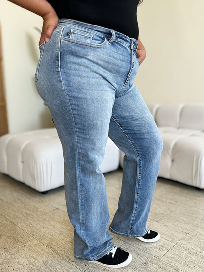 High Waist Straight Jeans